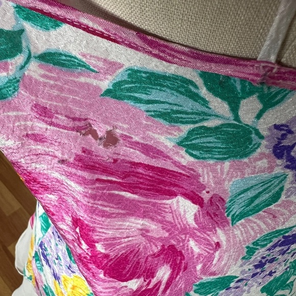 Vintage retro Y2K Victorias Secret gold label floral slip teddy night gown L - Picture 8 of 9